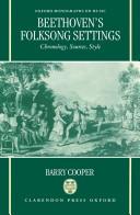Cover of Beethoven's folksong settings