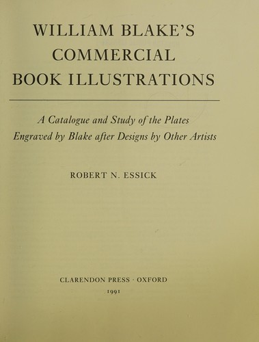 Cover of William Blake's commercial book illustrations
