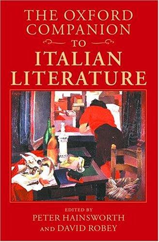Cover of The Oxford companion to Italian literature