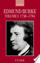 Cover of Edmund Burke: Volume I