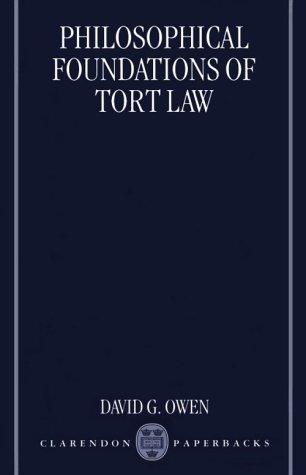 Cover of Philosophical Foundations of Tort Law
