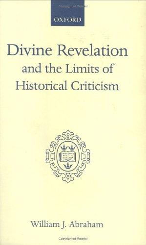 Cover of Divine revelation and the limits of historical criticism
