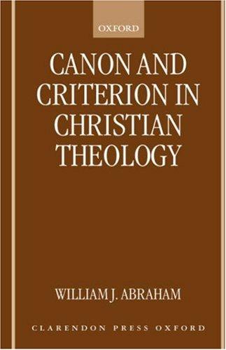 Cover of Canon and criterion in Christian theology