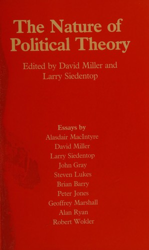 Cover of The nature of political theory