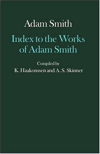 Cover of Index to the works of Adam Smith