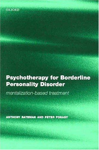 Cover of Psychotherapy for borderline personality disorder