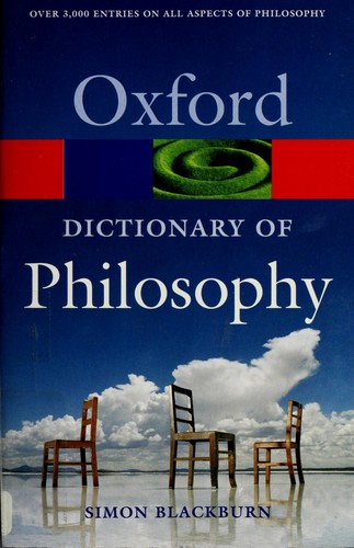 Cover of OXFORD DICTIONARY OF PHILOSOPHY