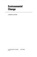 Cover of Environmental change