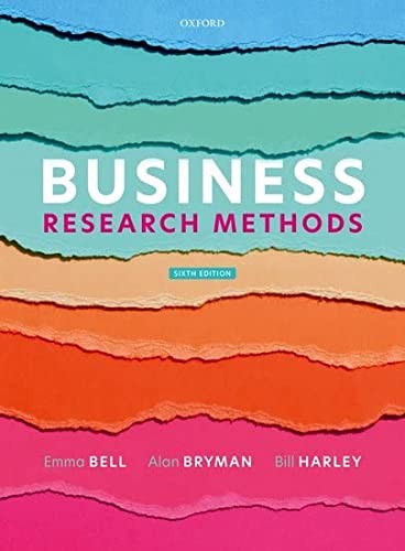 Cover of Business Research Methods 6E