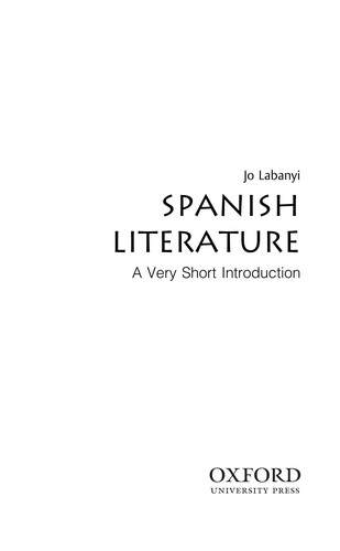 Cover of Spanish literature