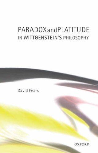 Cover of Paradox and platitude in Wittgenstein's philosophy