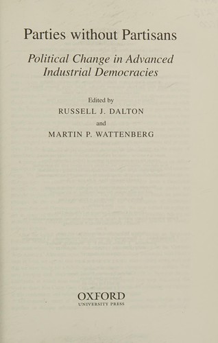 Cover of Parties without partisans