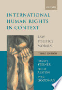 Cover of International Human Rights in Context