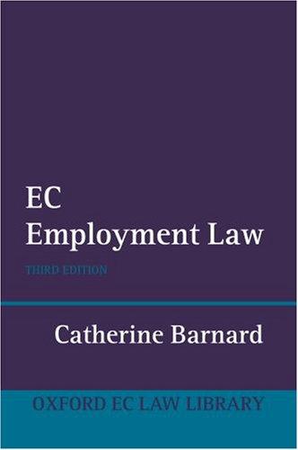 Cover of EC Employment Law (Oxford European Community Law Series)