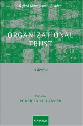 Cover of Organizational Trust