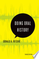 Cover of Doing Oral History