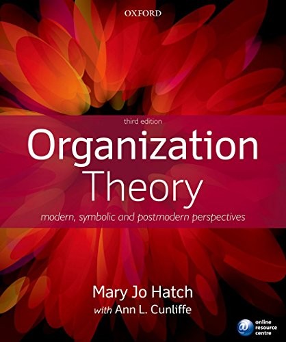Cover of Organization Theory: Modern, Symbolic, and Postmodern Perspectives