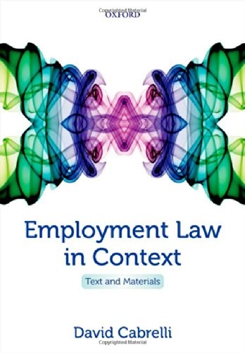 Cover of Employment Law in Context: Text and Materials