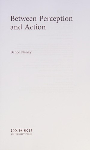 Cover of Between Perception and Action
