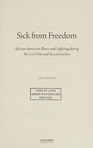 Cover of Sick from freedom