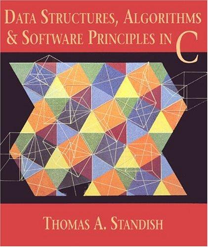 Cover of Data structures, algorithms, and software principles in C