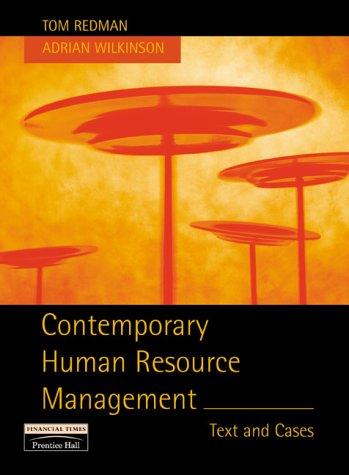 Cover of Contemporary human resources management