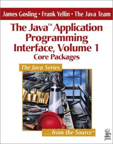 Cover of The Java application programming interface