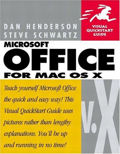 Cover of Microsoft Office v.X for Mac OS X