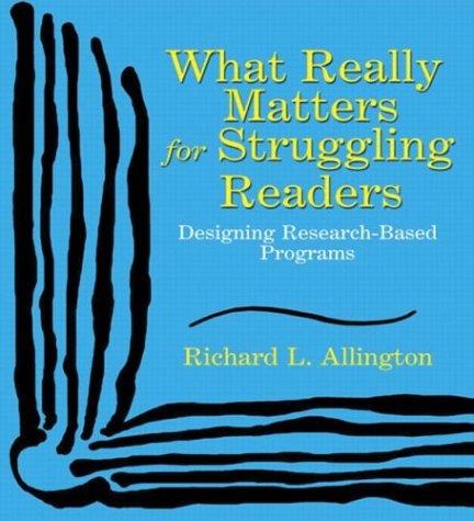 Cover of What Really Matters for Struggling Readers