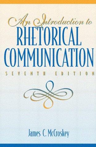 Cover of An introduction to rhetorical communication