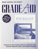Cover of Grade Aid Student Workbook with Practice Tests for Psychology