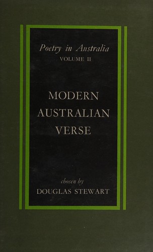 Cover of Modern Australian verse