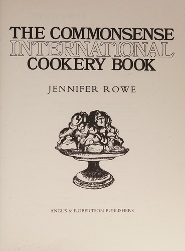 Cover of The commonsense international cookery book