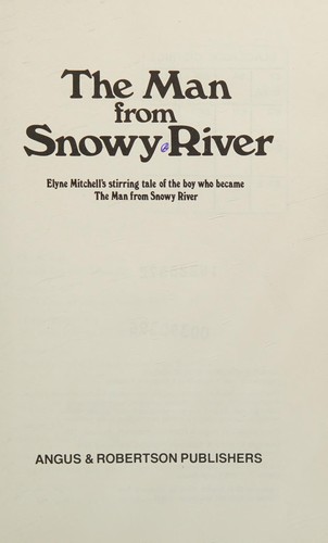 Cover of The man from Snowy River