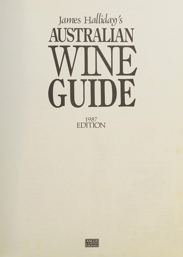 Cover of James Halliday's Australian wine guide