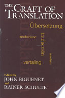 Cover of The Craft of Translation