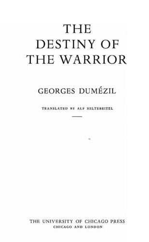 Cover of The destiny of the warrior