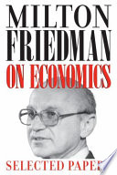 Cover of Milton Friedman on Economics