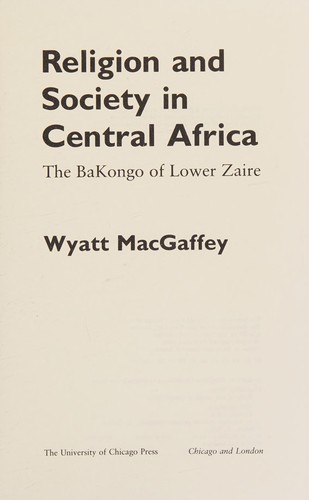Cover of Religion and society in central Africa