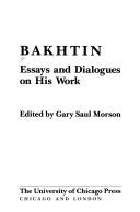 Cover of Bakhtin