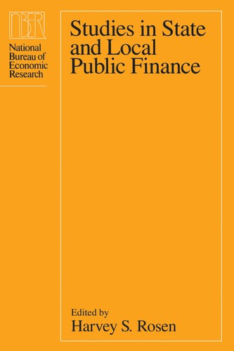 Cover of Studies in state and localpublic finance