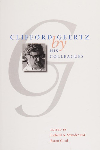 Cover of Clifford Geertz by his colleagues