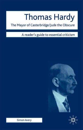 Cover of Thomas Hardy - The Mayor of Casterbridge / Jude the Obscure (Readers' Guides to Essential Criticism)