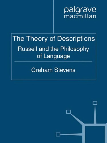 Cover of The Theory of Descriptions: Russell and the Philosophy of Language