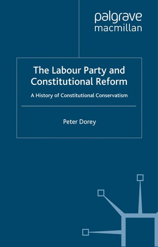 Cover of The Labour Party and constitutional reform