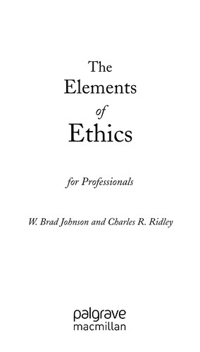 Cover of The elements of ethics