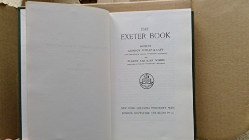 Cover of The Exeter Book: An Anthology of Anglo-Saxon Poetry & Literature