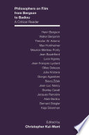 Cover of Philosophers on Film from Bergson to Badiou