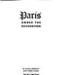 Cover of Paris under the occupation