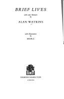 Cover of Brief lives